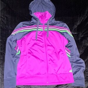 Adidas Climalite Full Zip Track Hoodie Women's Size L London